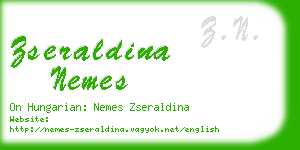 zseraldina nemes business card